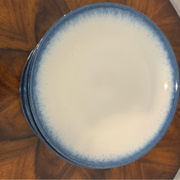 8 Pier 1 Azure Salad Blue and White Plate Set - Picture 4 of 7